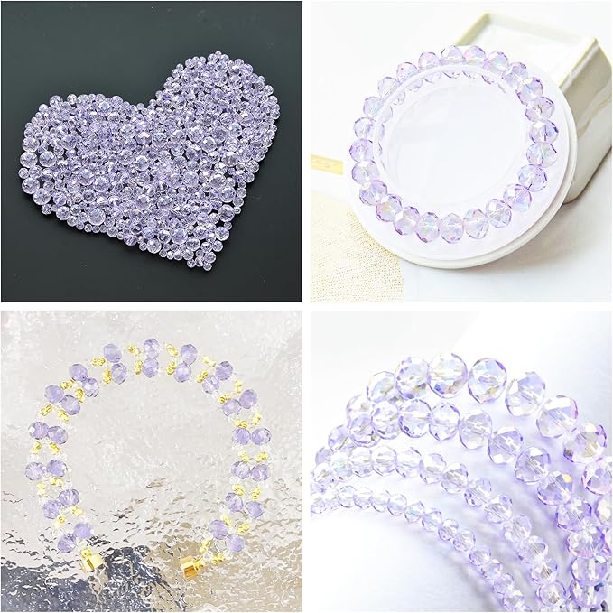 500Pcs 6mm Crystal Glass Beads for Jewelry Making Beads for Bracelets Necklace - Image 5