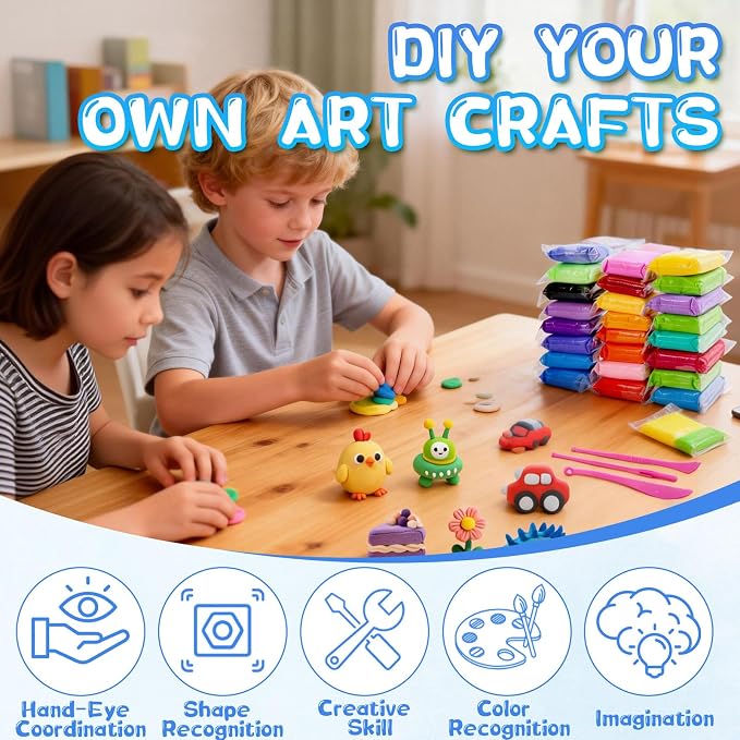 Air Dry Clay-108 Pack 36 Colors Modeling Clay - Image 7