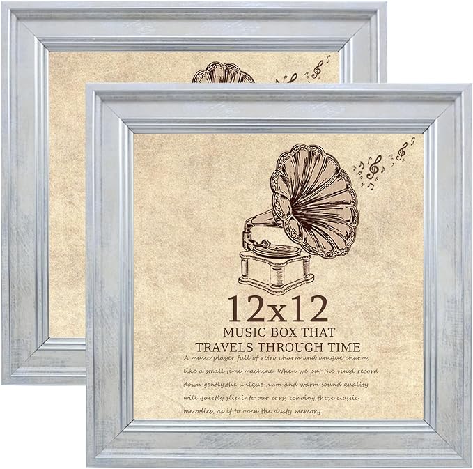 12x12 Picture Frame set of 2-Vintage Frames by TKYGU