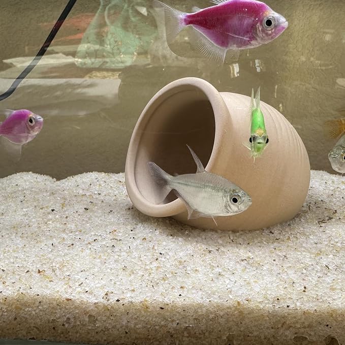YISZM Aquarium Sand, 20lbs Beige Fish Tank Sand, Aquarium Gravel Substrate - Image 2