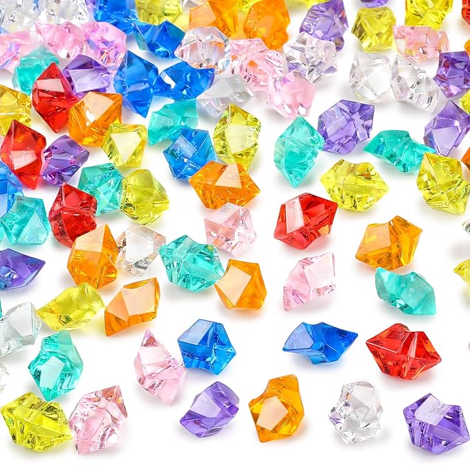 DomeStar 150PCS Multicolored Acrylic Fake Gems, Crushed Ice Rocks Pirate by DOMESTAR