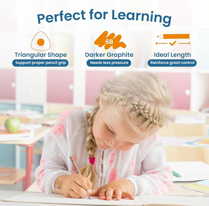Learning Pencils For Toddlers 2-4 Years–Kids Pencils For Beginners, Toddlers - Image 2