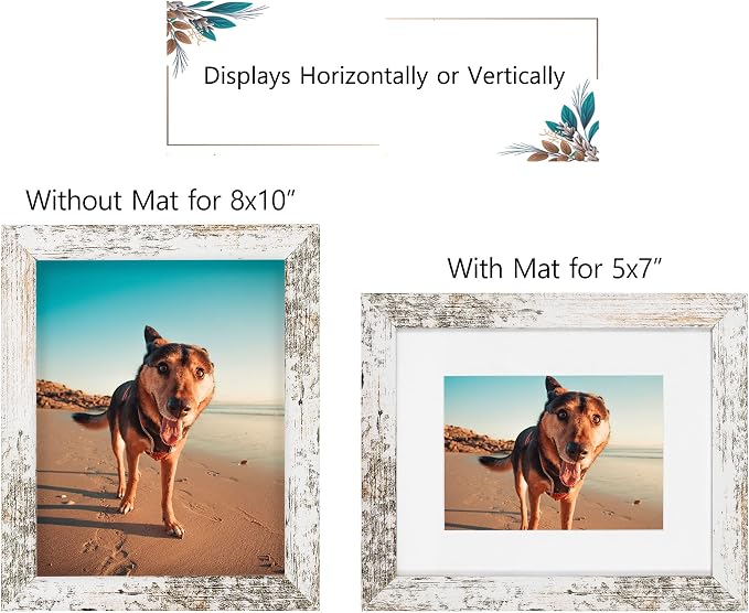 Califortree Rustic White 8x10 Picture Frame - Image 3