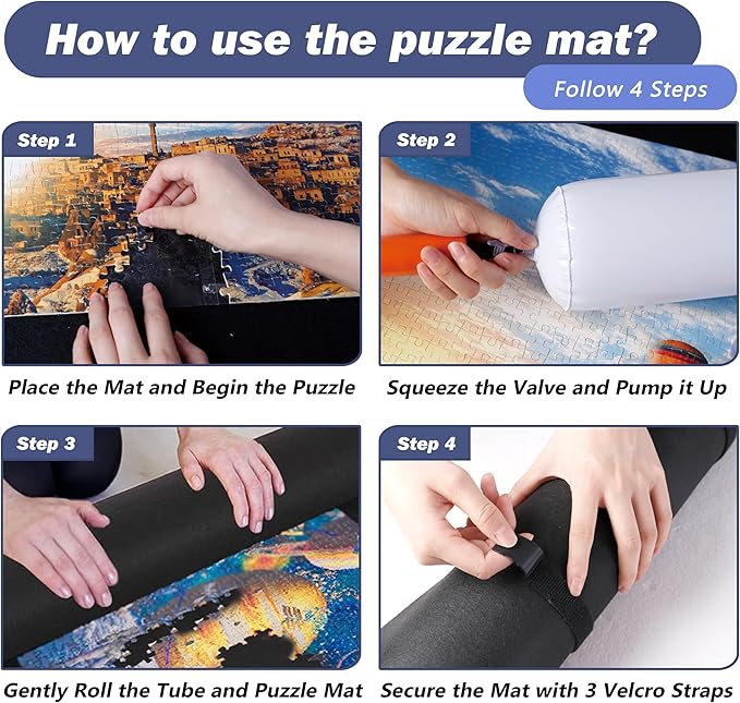 Jigsaw Puzzle Board Roll Up Mats Games Saver Portable Keeper Storage Magic - Image 4