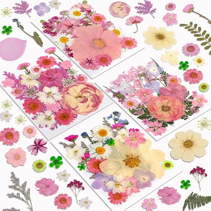 Dried Flowers, Resiners 100Pcs Pressed Flowers by Resiners