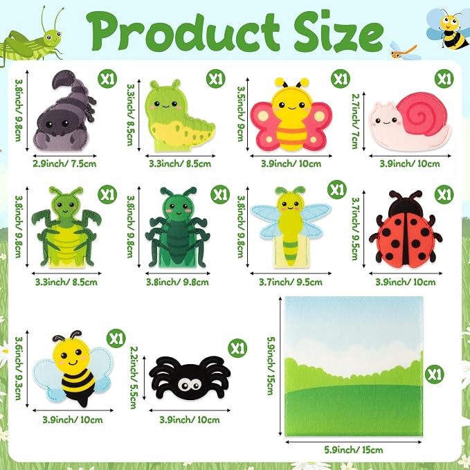 COcnny Insect Finger Puppets Craft - Image 2