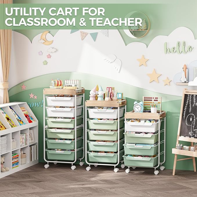 Rolling Craft Storage Cart - Image 9