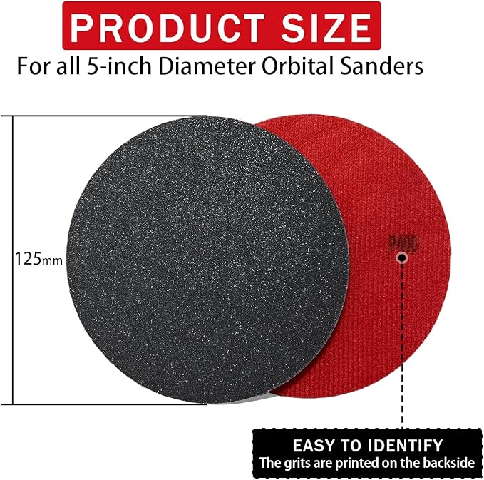 16Pcs 5 Inch Sanding Sponge Disc Hook and Loop 180-3000 Grit Wet Dry Sanding Pads, Drywall Sandpaper Blocks for Wooden Drywall Sheetrock and Metal Glazing