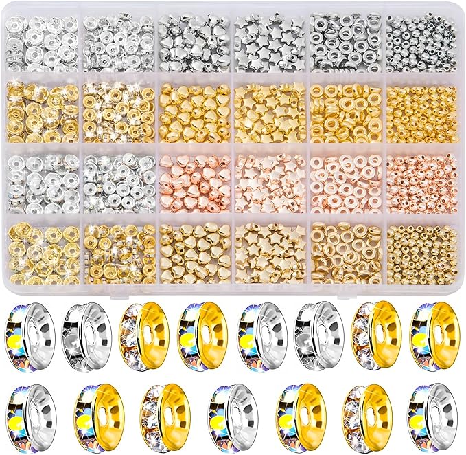 Goldwise Spacer Beads for Jewelry Making by Goldwise