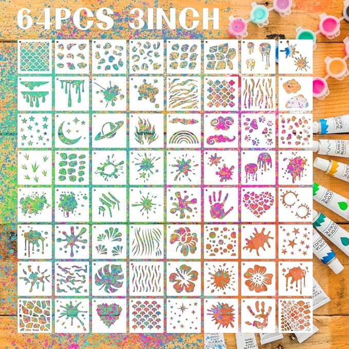 Graffiti Stencils for Crafts, Canvas & DIY Home Decor Projects by Felixcraft-DIYDreamscape