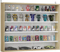 HOMCOM 5-Tier Display Cabinet, Glass Door Cabinet by HOMCOM