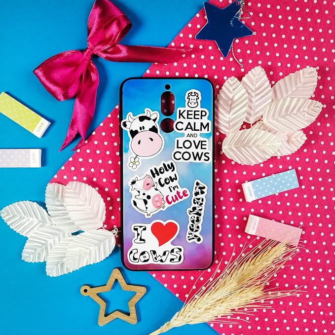BulbaCraft 100Pcs Cow Stickers for Water Bottles, Laptop Decals, Cute Cow Gifts - Image 9
