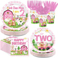 168Pcs Farm 2nd Birthday Party Supplies by Greencian