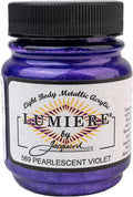 Jacquard Lumiere 2.25oz Fabric Paint Pearlescent Violet by Jacquard