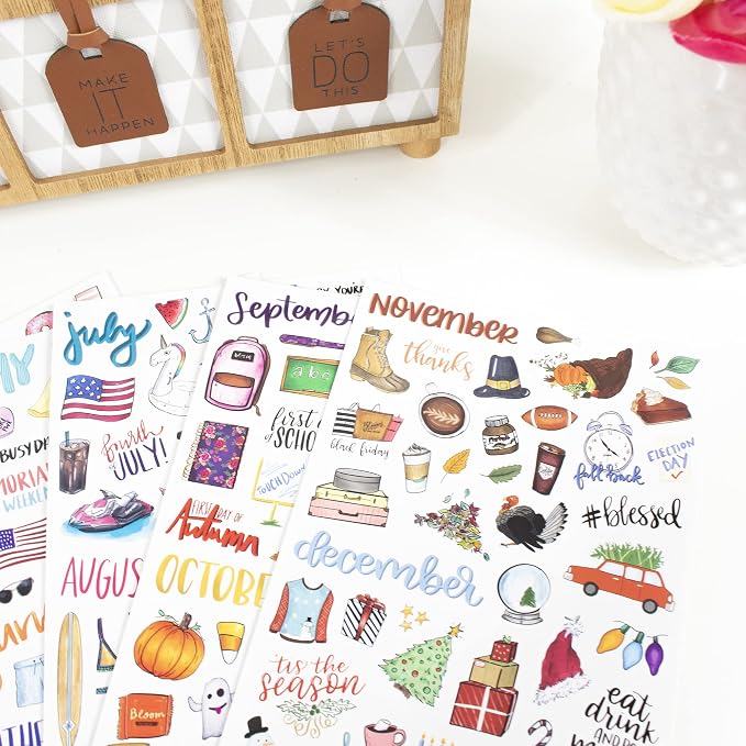 bloom daily planners Holiday Seasonal Planner Sticker Sheets - Image 5