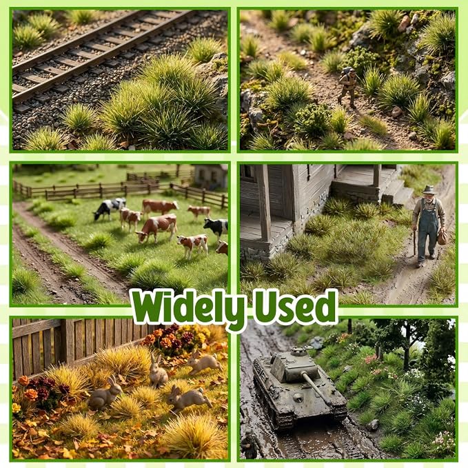 Warmtree 360 Pcs Static Grass Lowland Shrubs Tuft Terrain Model Kit - Image 5