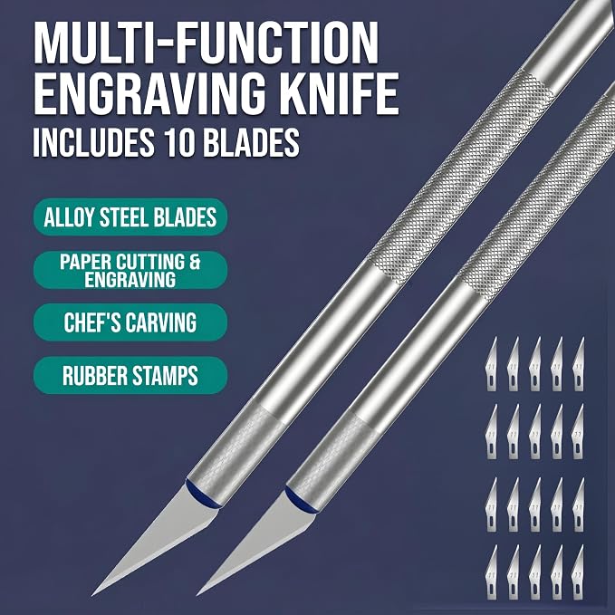 2 Pcs Craft Hobby Knife Exacto Knife - Image 2