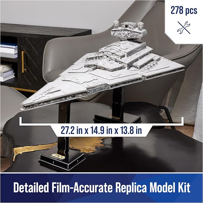 4D Build, Star Wars Deluxe Imperial Star Destroyer 3D Model Kit, Star Wars - Image 2