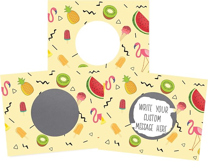 My Scratch Offs 20 Pack Summer Break Fun Tropical Design DIY Make your Own by MyScratchOffs