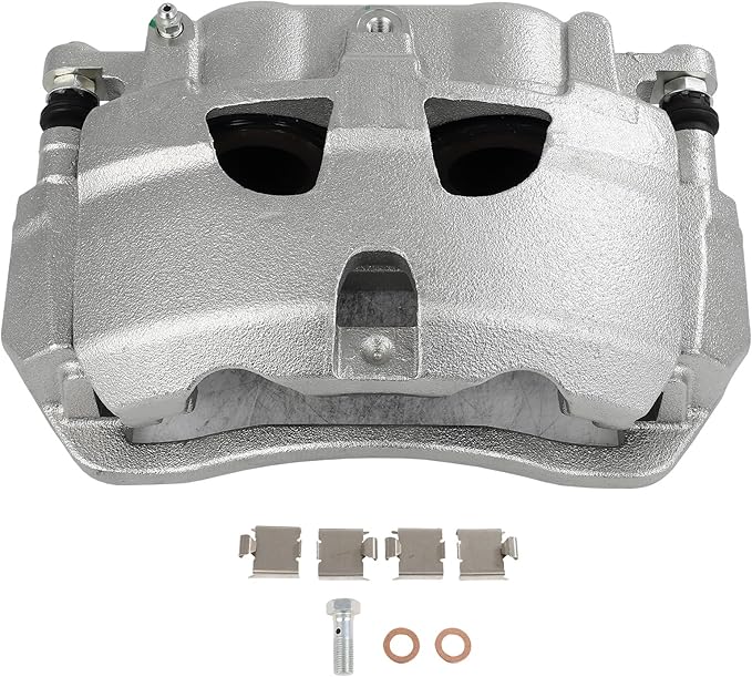 SCITOO 18B5073 Front Left Disc Brake Caliper Assembly w/Bracket For Ford For E-150/For E-150 Econoline/For E-250/For E-350 Super Duty/For E-450 Super Duty/For Econoline Van/For Econoline Wagon