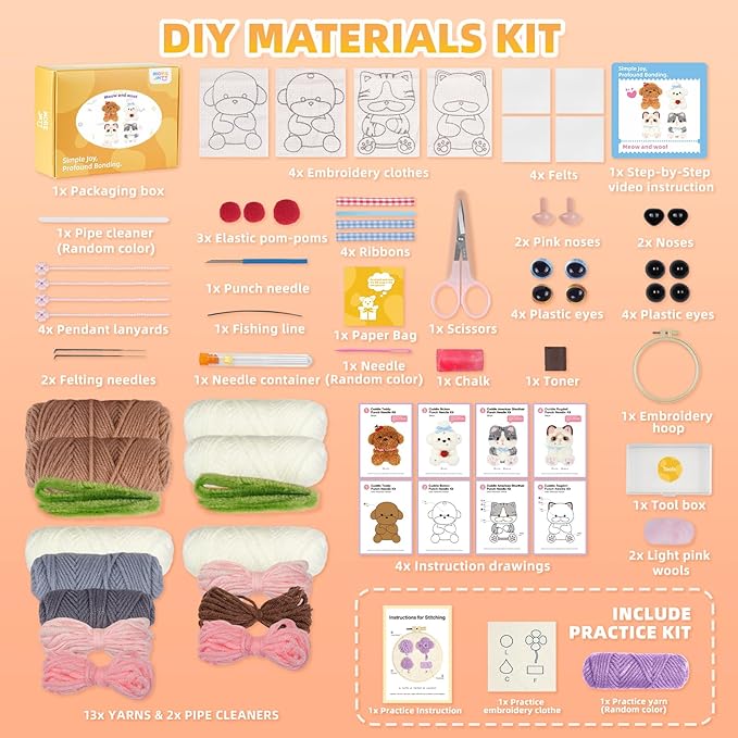 Punch Needle kit-4, Embroidery kit - Image 3
