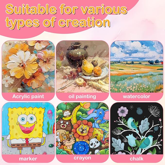 ESRICH 3x3IN Small Canvases for Painting, 42 Pack Mini Canvas Boards Cotton - Image 4