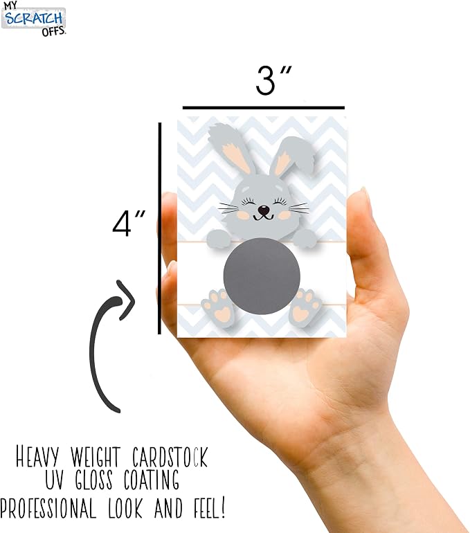 My Scratch Offs 20 Pack Funny Easter Bunny DIY Make Your Own Scratch Off Cards - Image 3