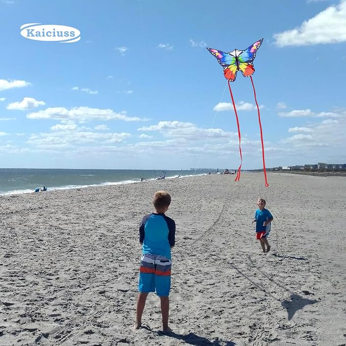 Butterfly Kites for Kids and Adults, 300ft String Handle Included - Image 4