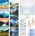 RoundFunny 8 Set Paint by Numbers Kit by RoundFunny