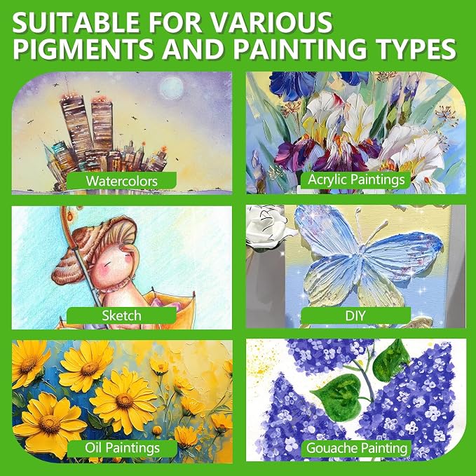 12 Pack Stretched Canvases for Painting, Round Canvas - Image 5