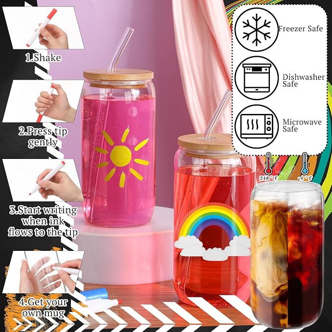 Pickmesh 8 Set Graduation Gift Glass Painting Kit - Image 3