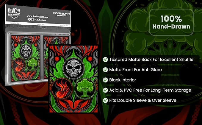 100ct Textured Matte TCG/MTG Card Art Sleeves - Image 5