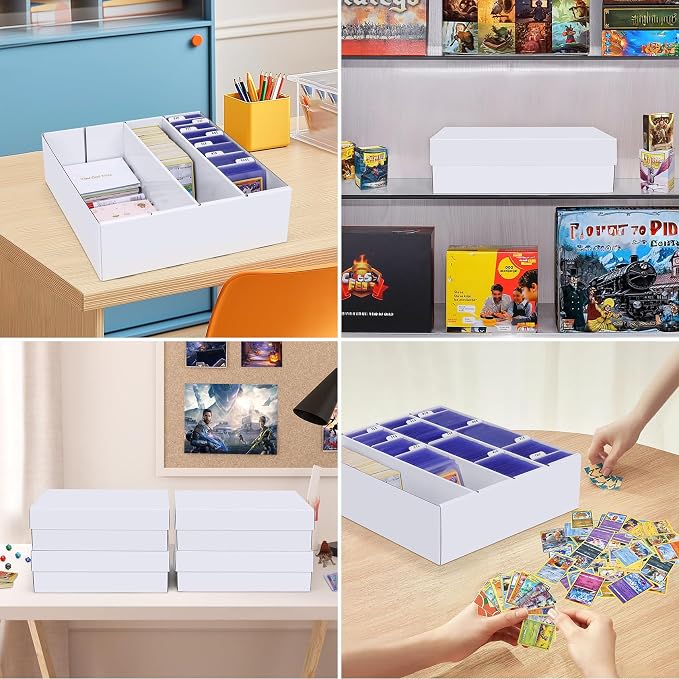 Trading Card Storage Box, 4 Pack 3200 Count Cardboard Storage Box - Image 6