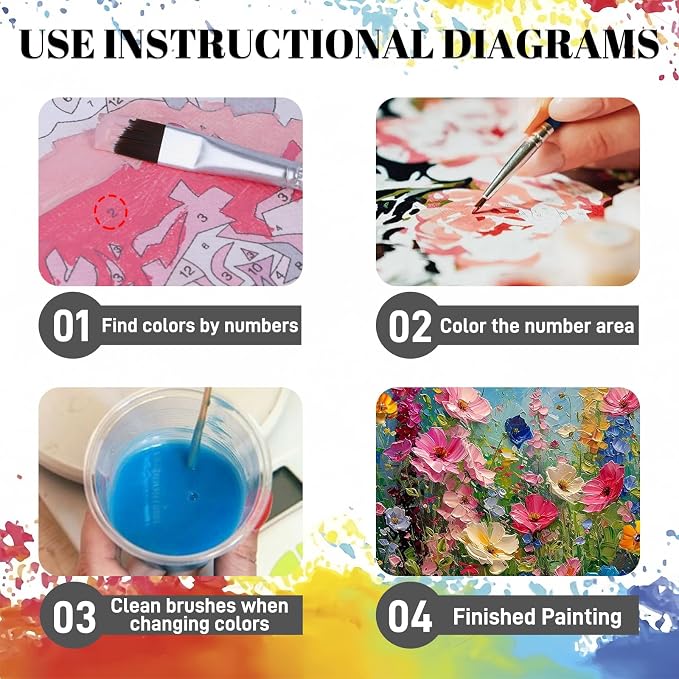 Hutarosl Flowers Paint by Numbers - Image 9