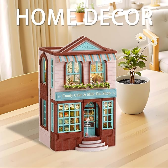 Flever Dollhouse Miniature DIY House Kit Creative Room - Image 9