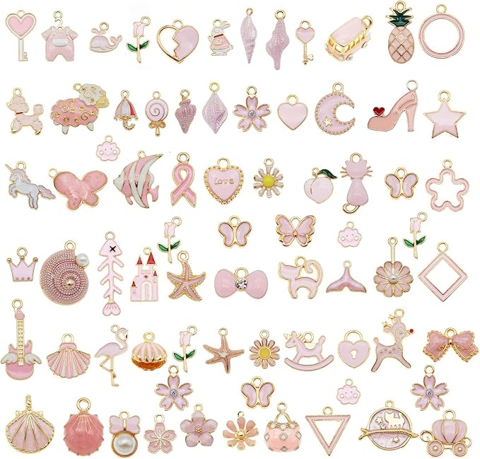 30pcs Mixed Enamel Charms Pendants by JulieWang-FortheLoveofHandmade