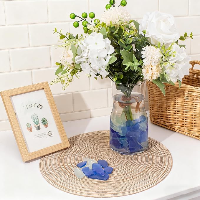 Keedolla Sea Glass for Crafts - 15 OZ Flat Frosted Seaglass Pieces Crushed for - Image 5