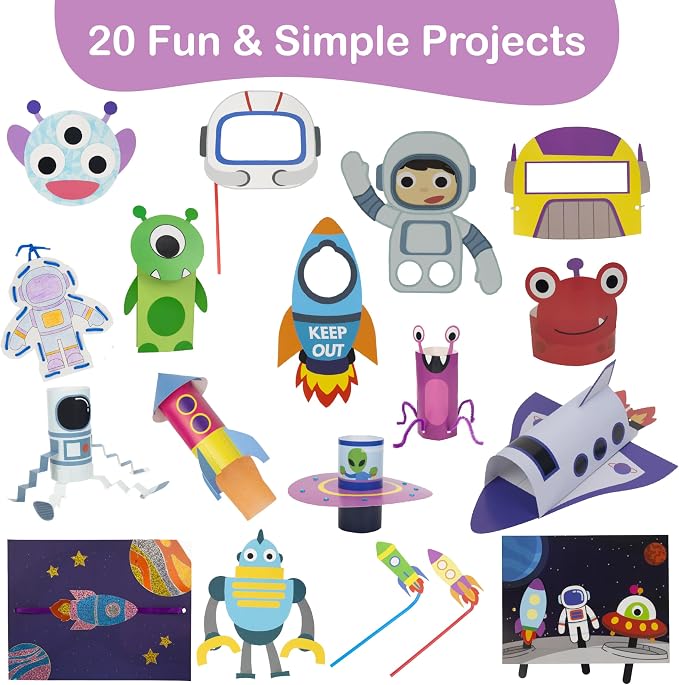 Craftikit® 20 Space Arts & Crafts - Image 4