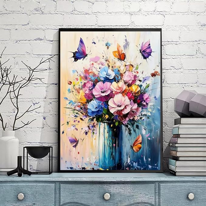 5DDIYART Butterfly Flower Paint by Numbers - Image 4