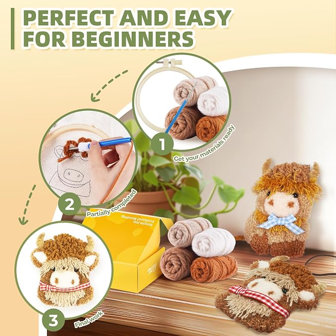 Punch Needle kit-4, Embroidery kit - Image 6