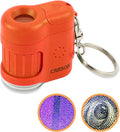 MicroMini Orange, Pocket Microscope Keychain | Built-In Flashlight by Carson