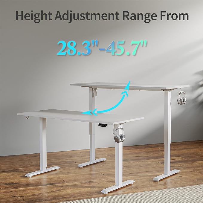 Agilestic Electric Standing Desk, 48 x 24 Inches Height Adjustable Desk - Image 8