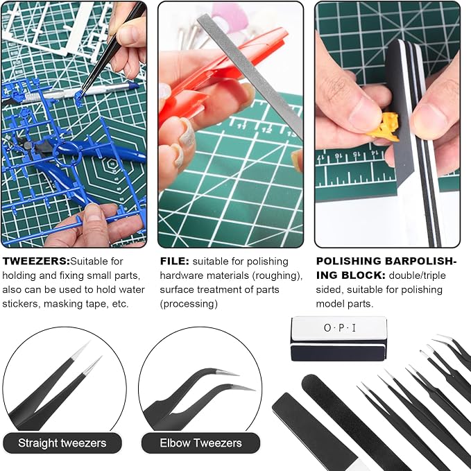 Fippy 101PCS Gundam Model Tools Kit, Hobby Building Tools Kit - Image 4