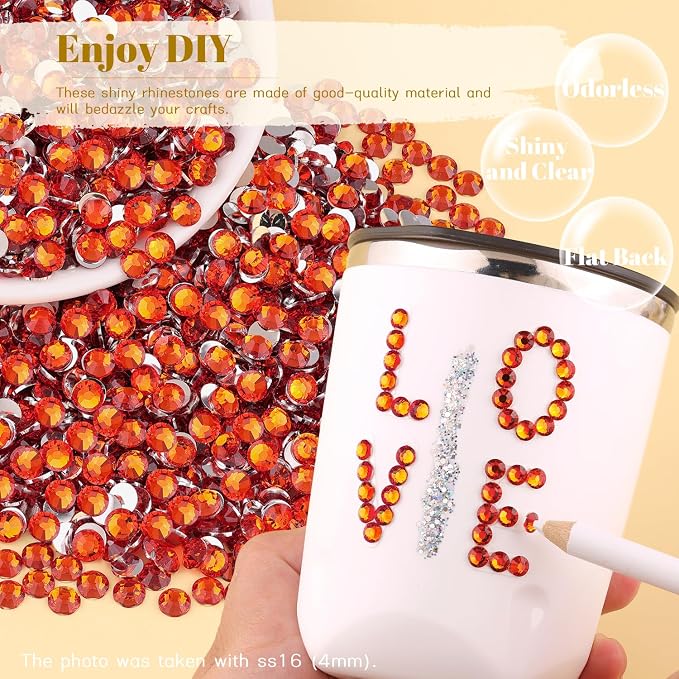 6000PCS 4mm Resin Rhinestones Bulk - Image 4