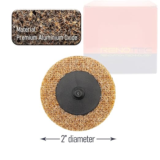2" SCM Surface Condition Disc, 2 R-Type Super EDG 50MM, Coarse Grade, Premium Non-Woven, 20Pcs