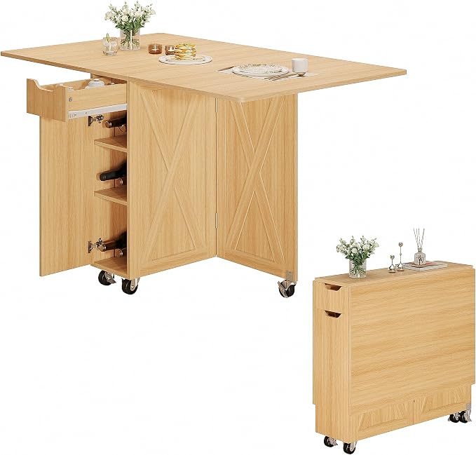 3imothrix Folding Dining Table, Dinner Table by 3imothrix