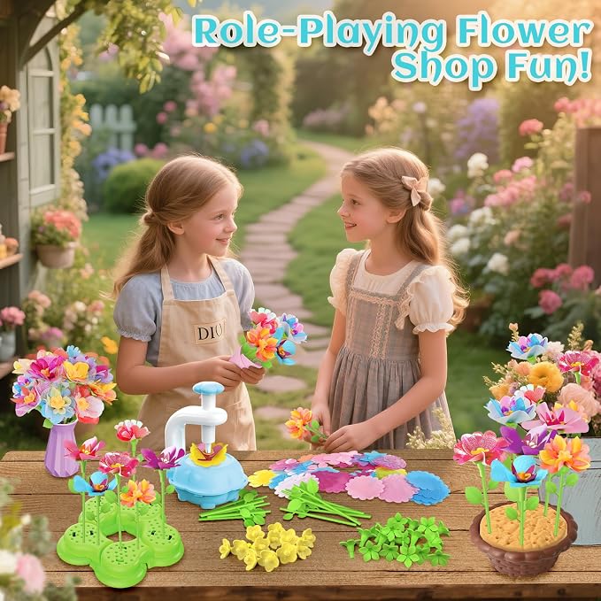 Kufanda Arts and Crafts for Kids 4-6, Toddler & Creative Fabric Flower Bouquets - Image 5