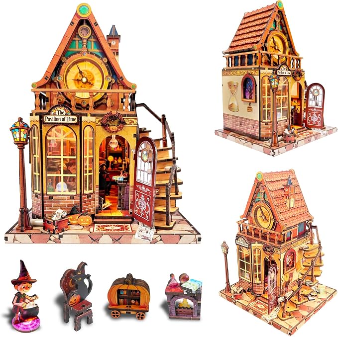 OZJAY DIY Miniature House Kit, 3D Wooden Puzzles by OZJAY