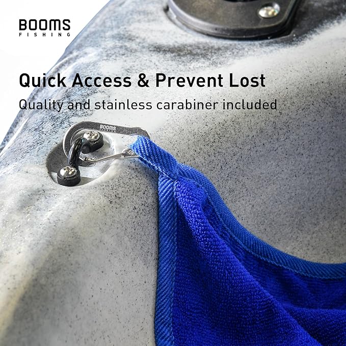 Booms Fishing B0T Microfiber Fishing Towel with Clip, 3 Pack Assorted Colors
