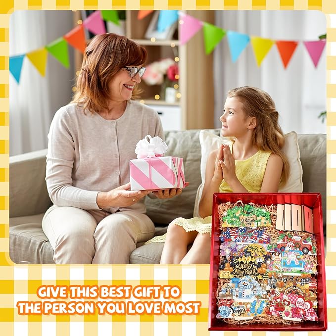 YooNotee 12 Sets Interchangeable Seasonal Diamond Art Tabletop Decorations - Image 6